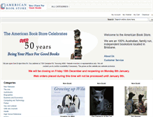 Tablet Screenshot of americanbookstore.com.au